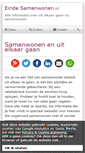 Mobile Screenshot of eindesamenwonen.nl