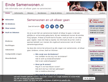 Tablet Screenshot of eindesamenwonen.nl